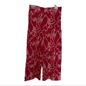 Tyler Boe‎ Red Lobster Capri Pants size small